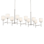 KICHLER 52503PN Ali Linear Chandelier 10 Light - Polished Nickel