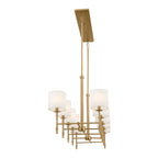 KICHLER 52503BNB Ali Linear Chandelier 10 Light - Brushed Natural Brass