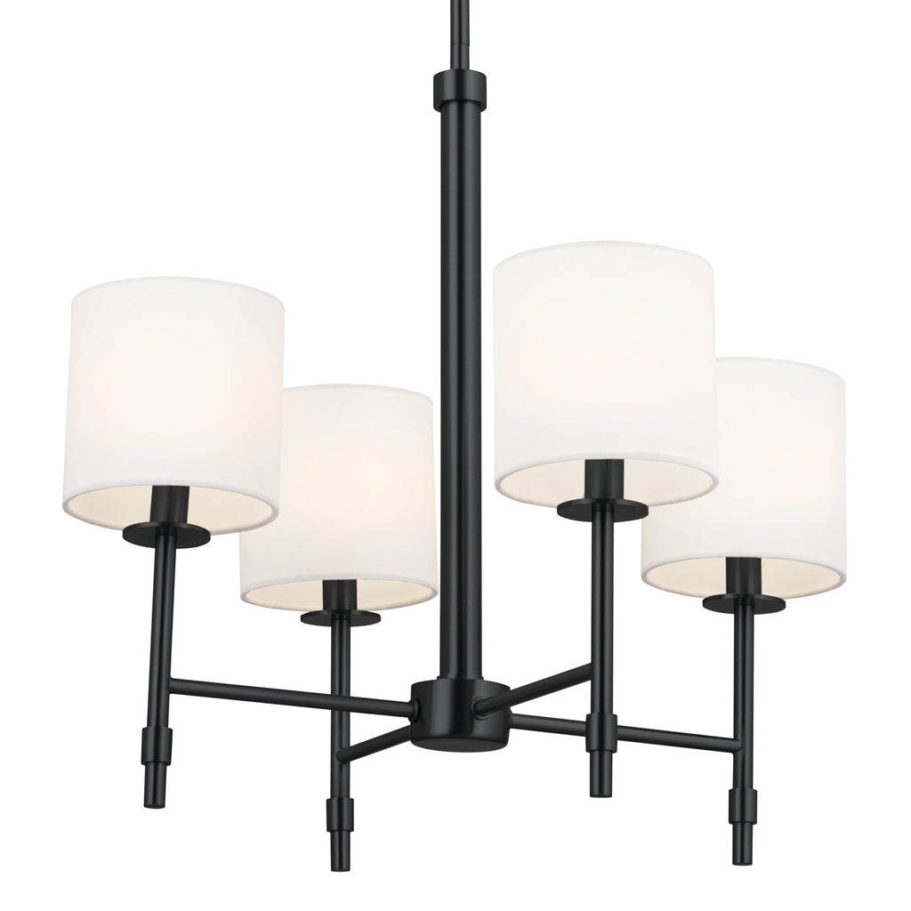 KICHLER 52504BK Ali Mini Chandelier 4 Light - Black