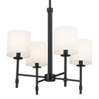 KICHLER 52504BK Ali Mini Chandelier 4 Light - Black