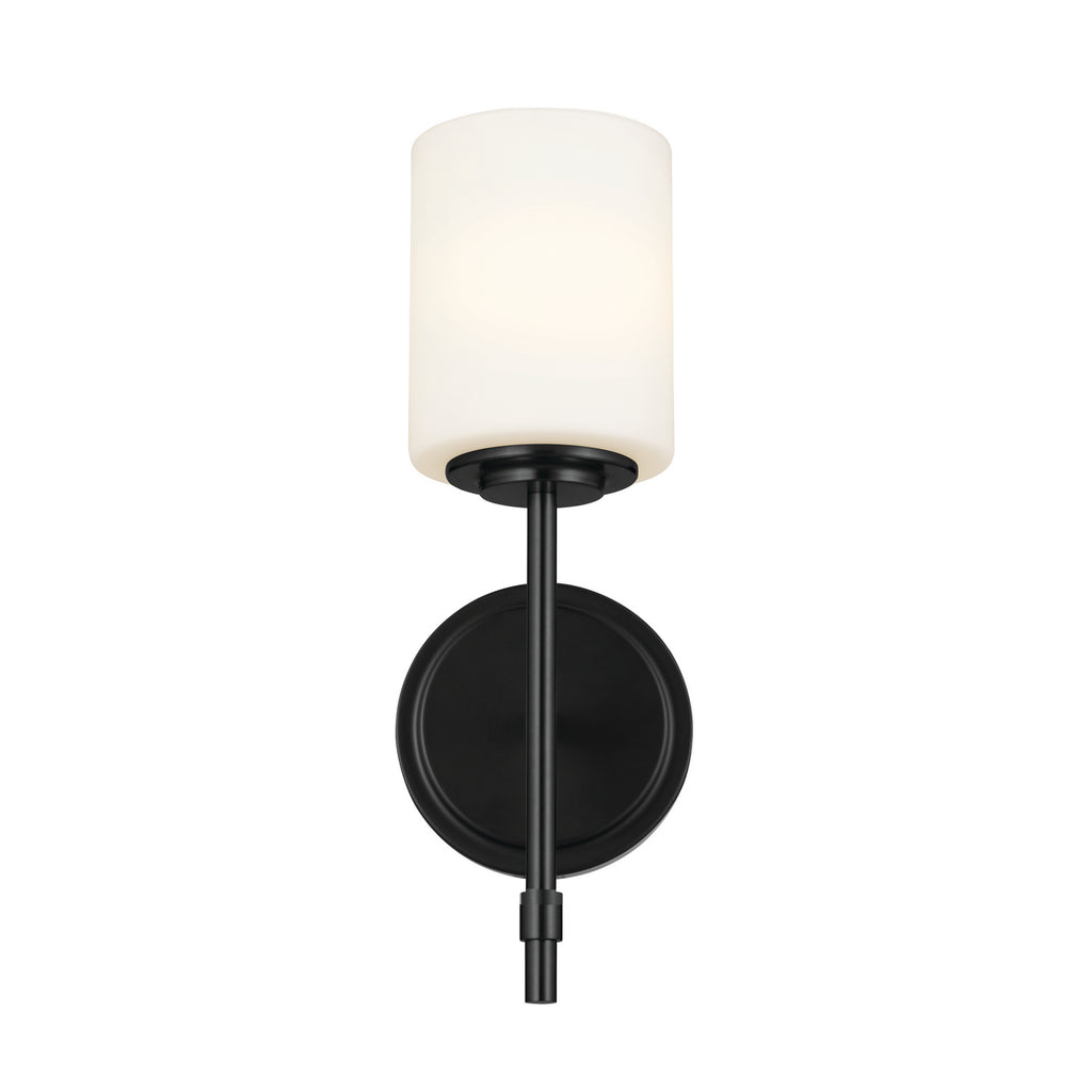 KICHLER 55140BK Ali Wall Sconce 1 Light - Black