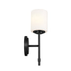 KICHLER 55140BK Ali Wall Sconce 1 Light - Black