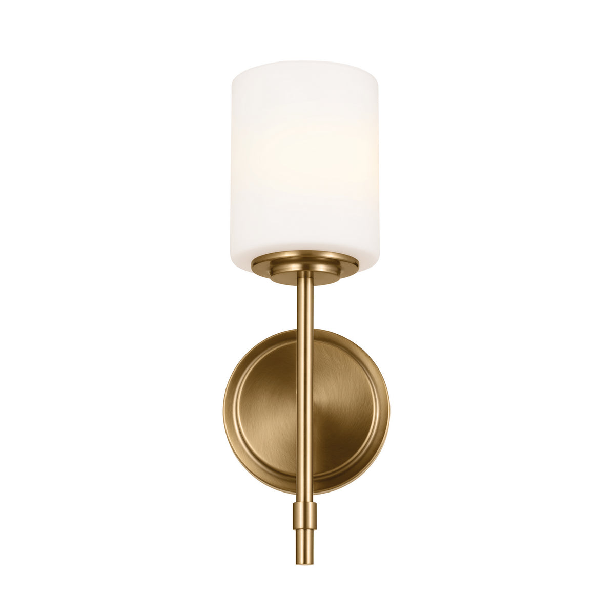 KICHLER 55140BNB Ali Wall Sconce 1 Light - Brushed Natural Brass