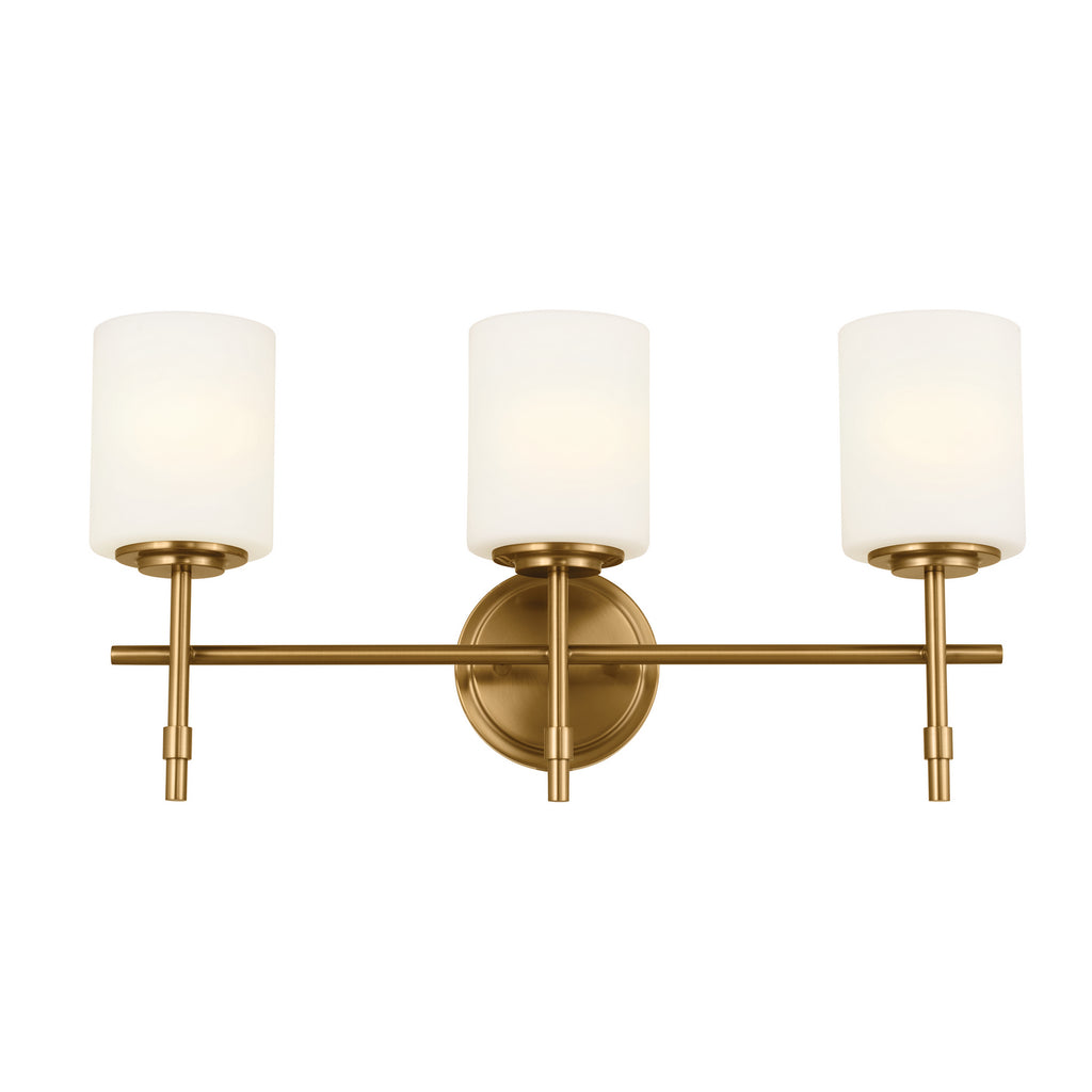 KICHLER 55142BNB Ali Bath 3 Light - Brushed Natural Brass
