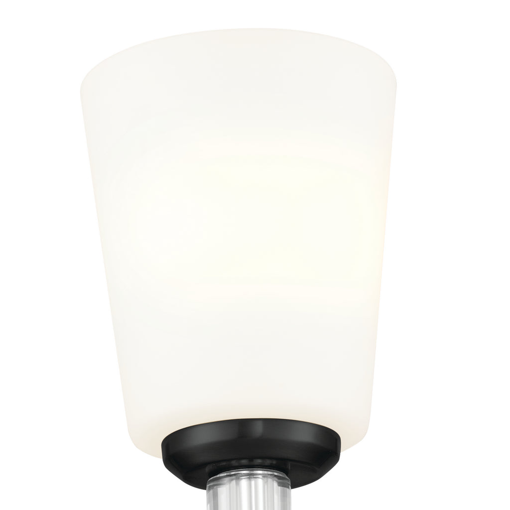 KICHLER 55145BK Rosalind Wall Sconce 1 Light - Black