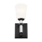 KICHLER 55145BK Rosalind Wall Sconce 1 Light - Black
