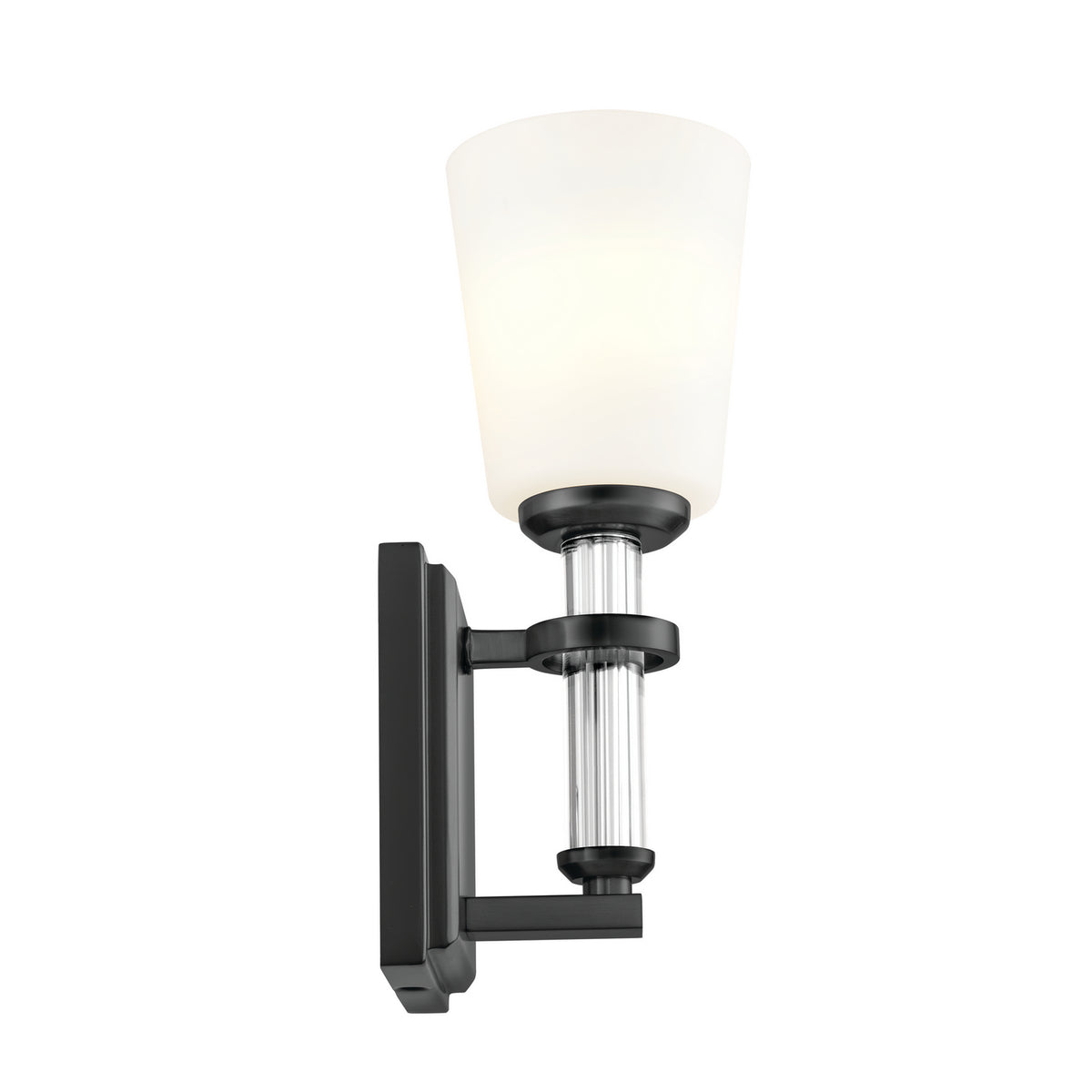 KICHLER 55145BK Rosalind Wall Sconce 1 Light - Black