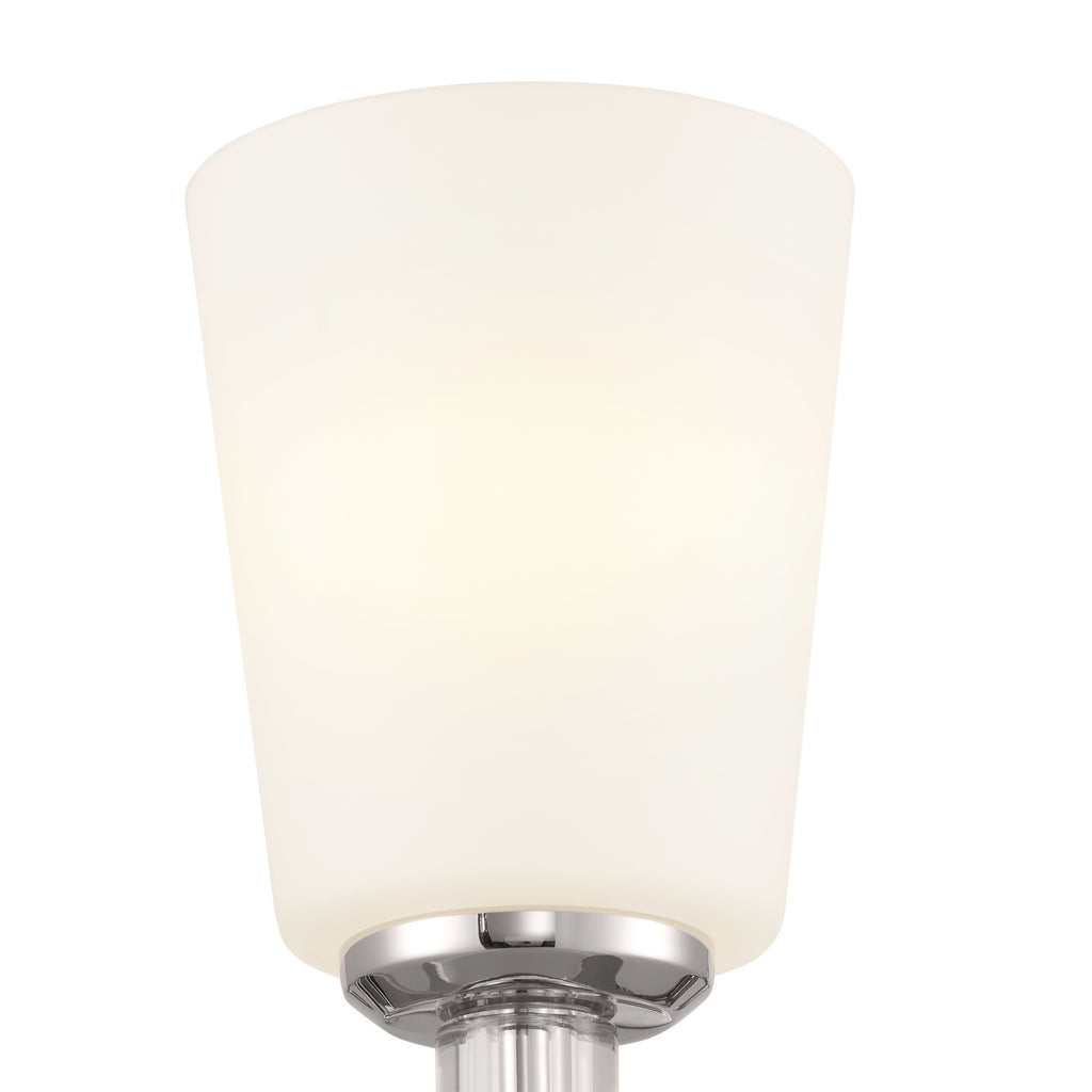 KICHLER 55145PN Rosalind Wall Sconce 1 Light - Polished Nickel