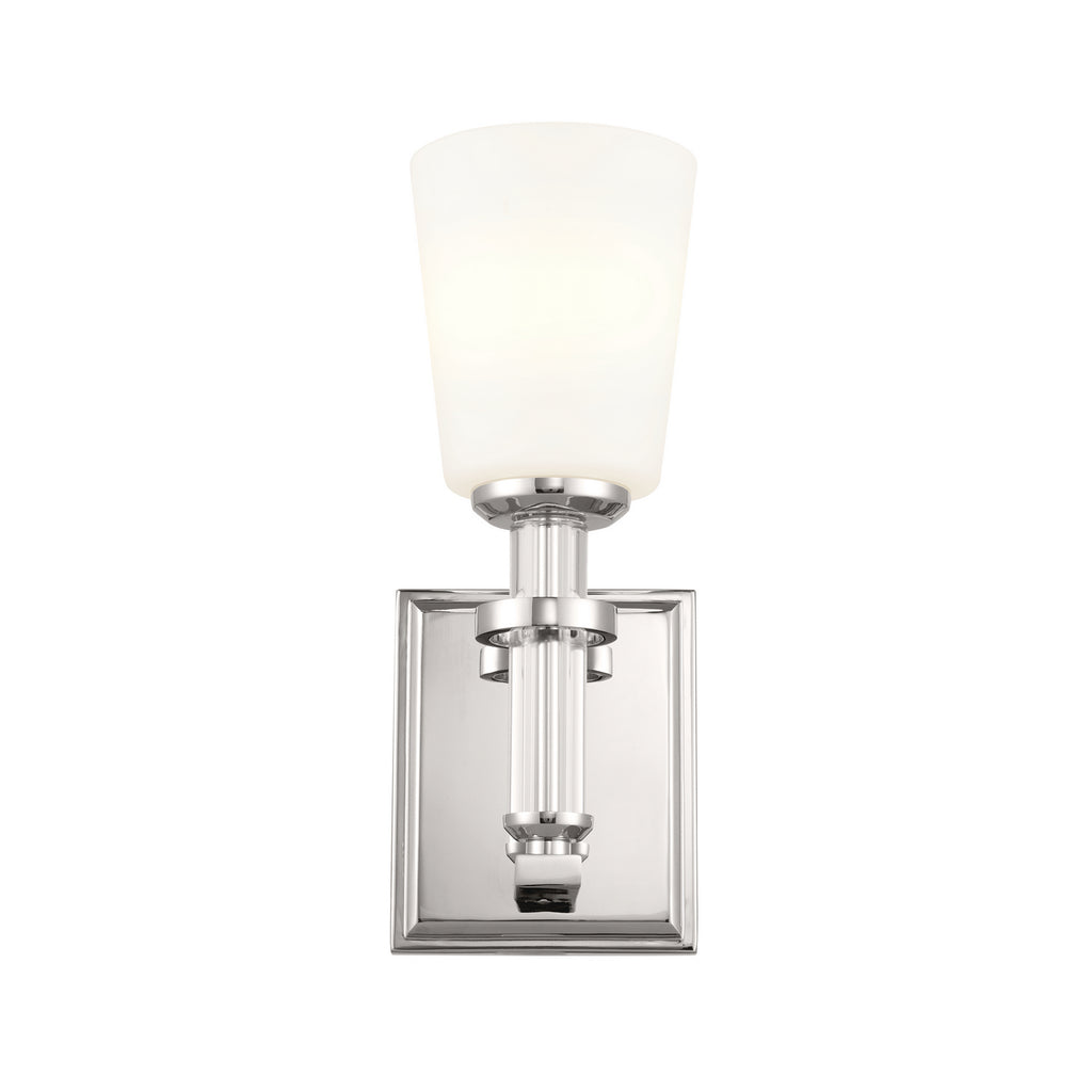 KICHLER 55145PN Rosalind Wall Sconce 1 Light - Polished Nickel