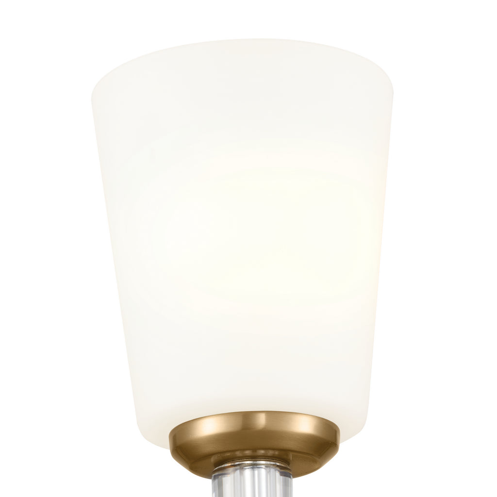 KICHLER 55145BNB Rosalind Wall Sconce 1 Light - Brushed Natural Brass