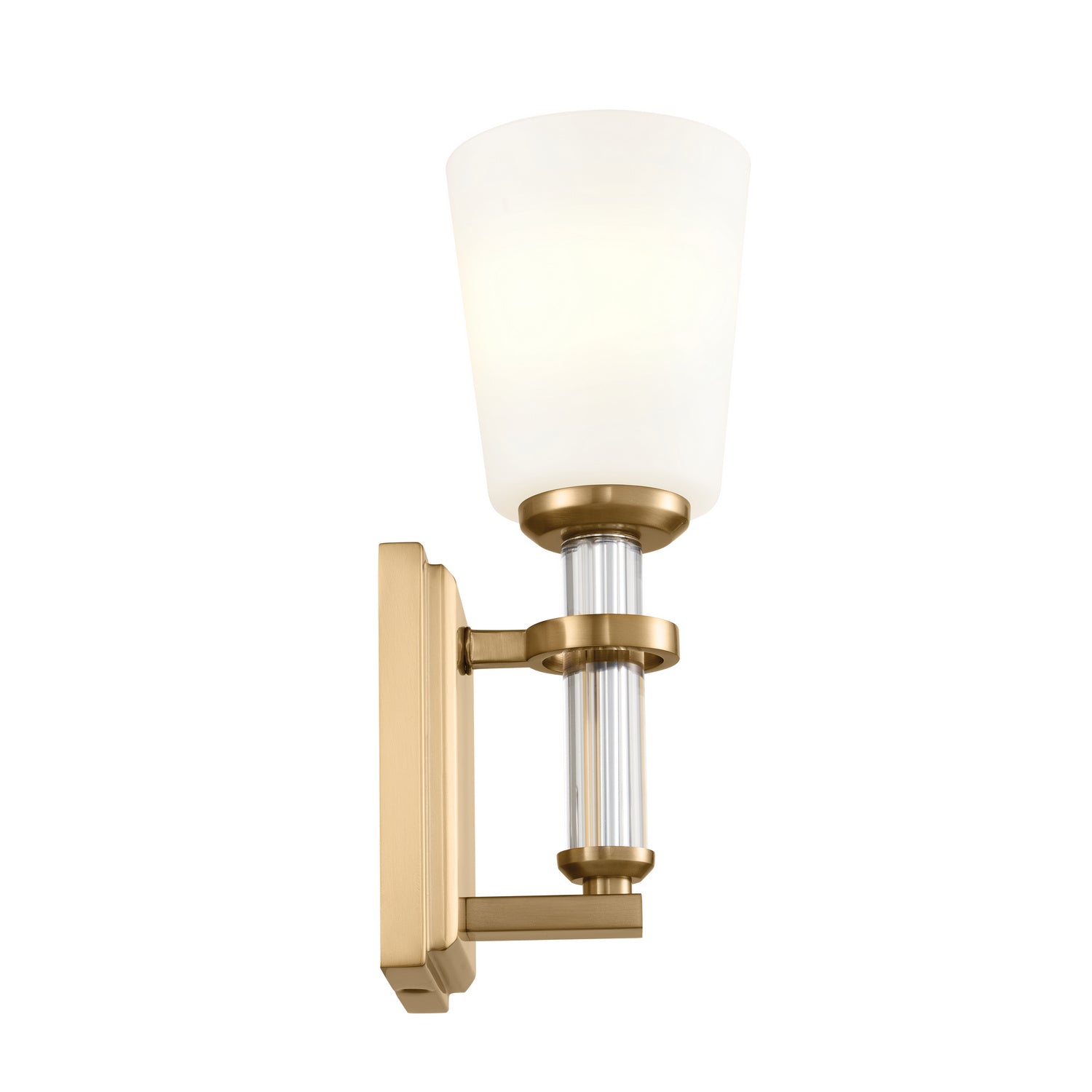 KICHLER 55145BNB Rosalind Wall Sconce 1 Light - Brushed Natural Brass