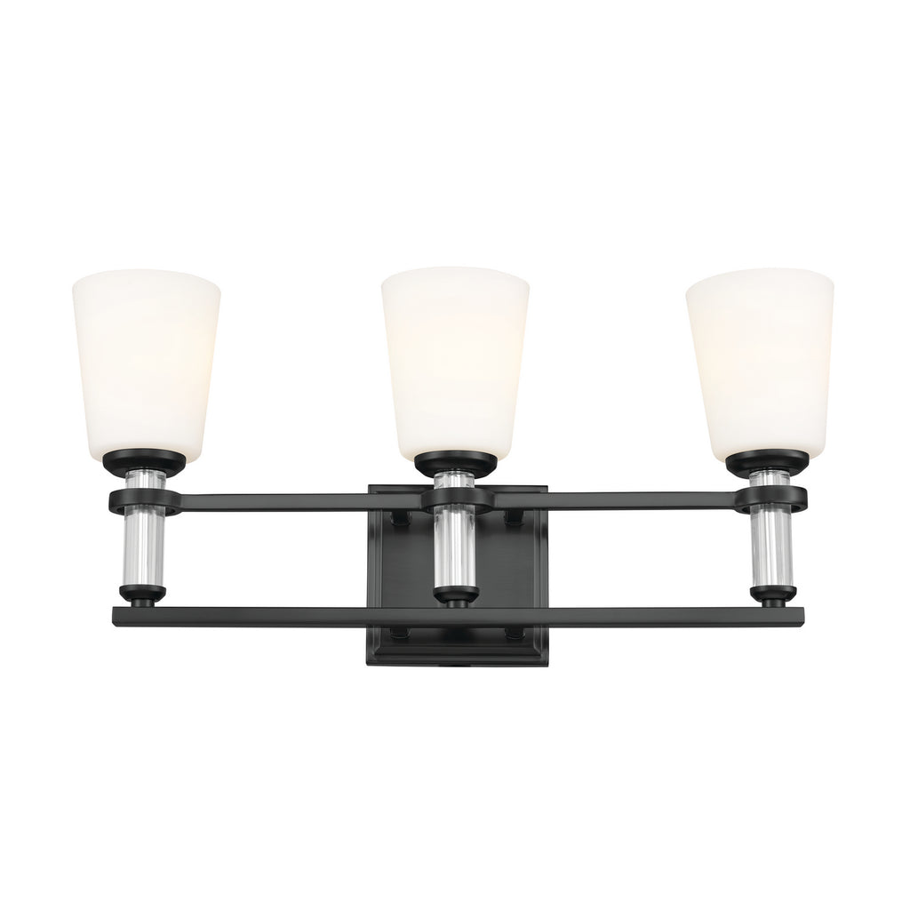KICHLER 55147BK Rosalind Bath 3 Light - Black