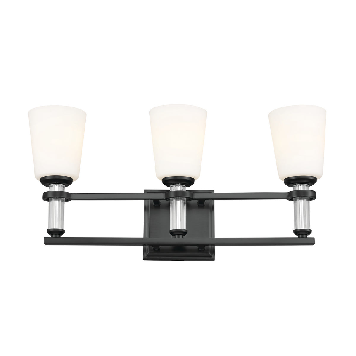 KICHLER 55147BK Rosalind Bath 3 Light - Black
