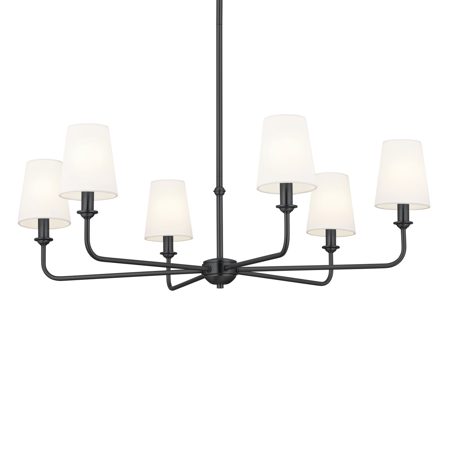 KICHLER 52516BK Pallas Chandelier 6 Light - Black