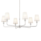 KICHLER 52516PN Pallas Chandelier 6 Light - Polished Nickel