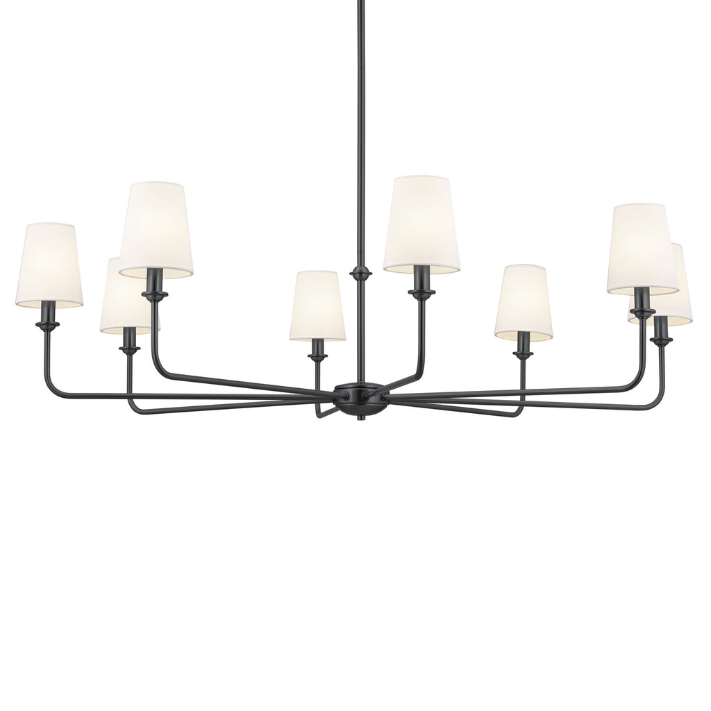 KICHLER 52517BK Pallas Chandelier 8 Light - Black