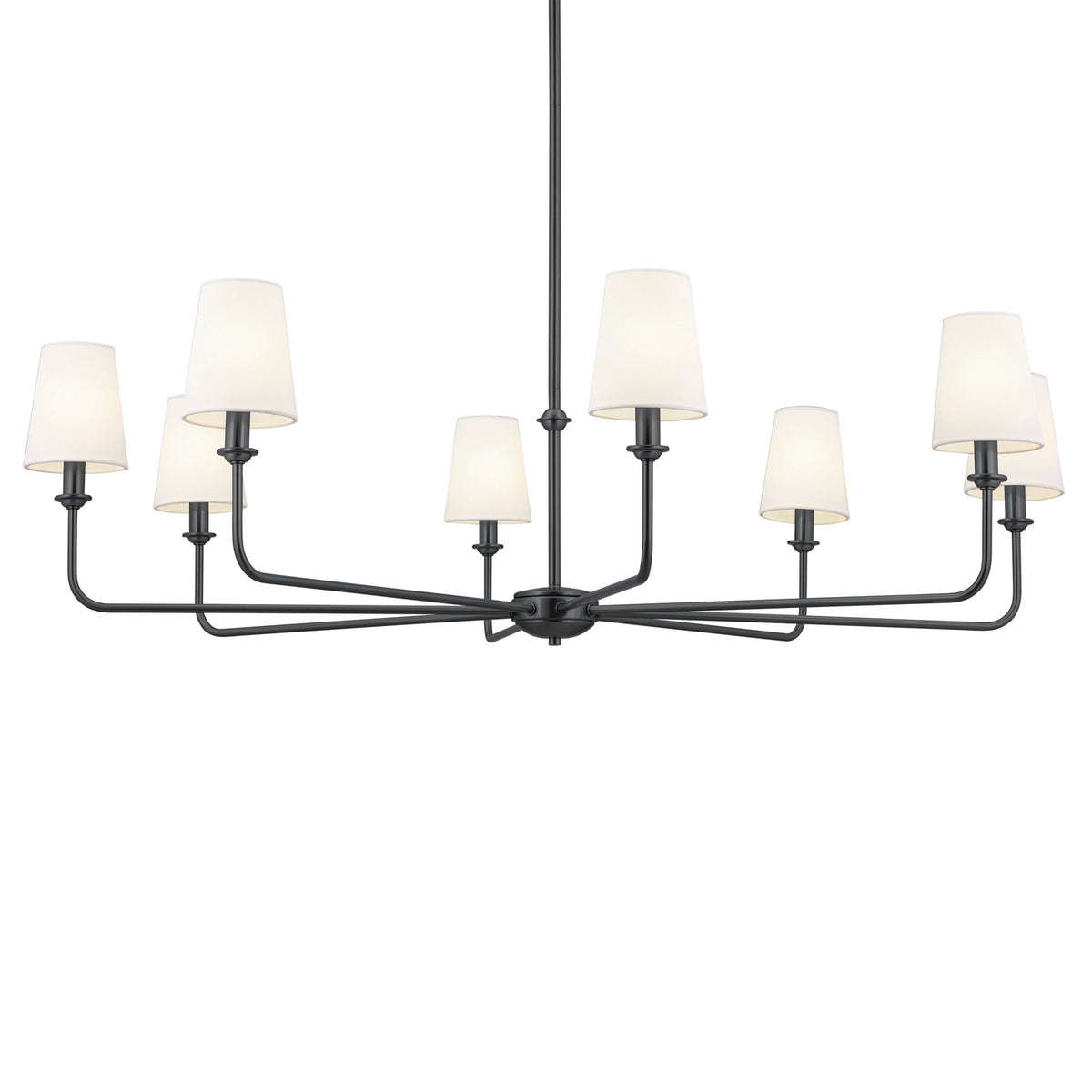 KICHLER 52517BK Pallas Chandelier 8 Light - Black
