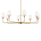 KICHLER 52517BNB Pallas Chandelier 8 Light - Brushed Natural Brass