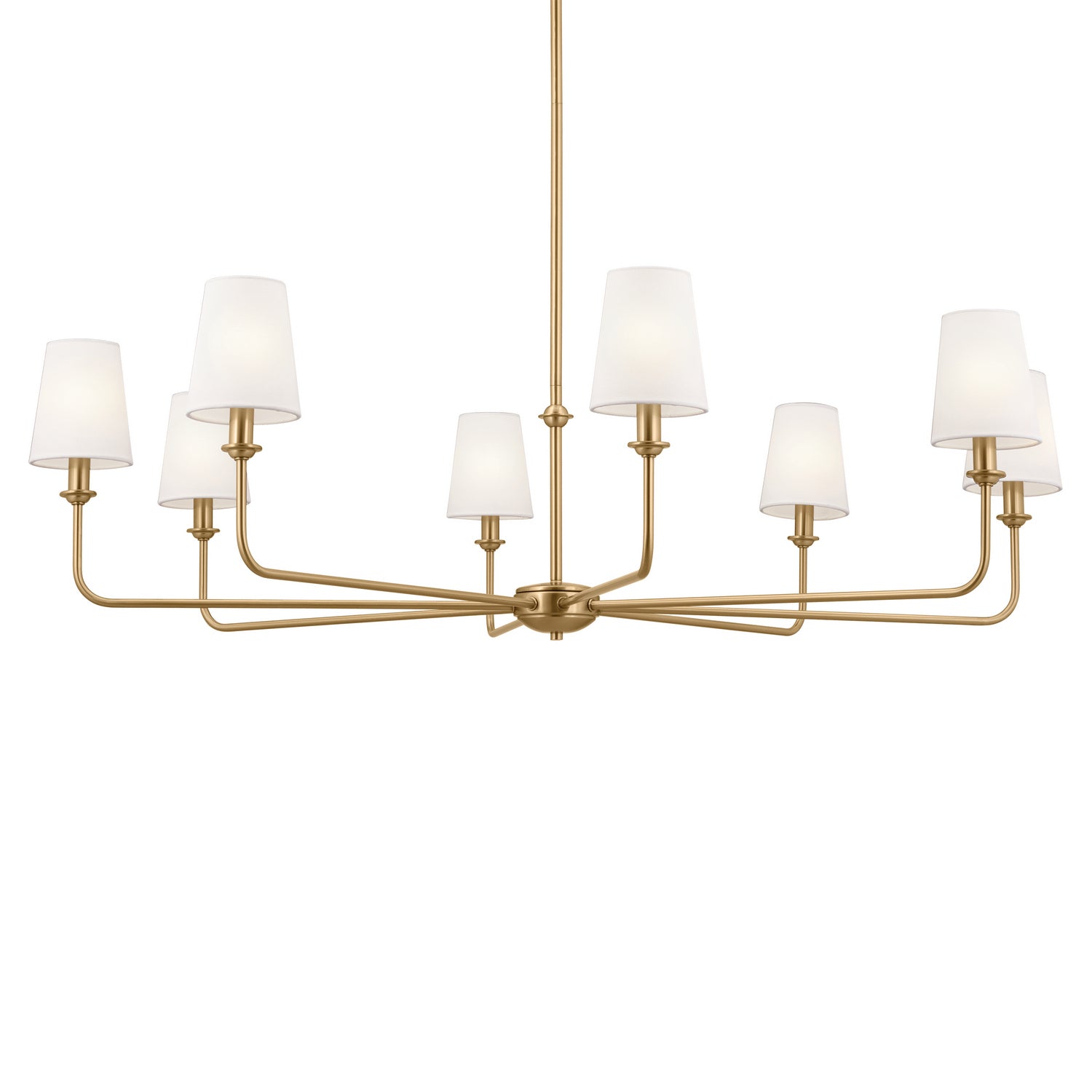 KICHLER 52517BNB Pallas Chandelier 8 Light - Brushed Natural Brass