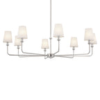 KICHLER 52517PN Pallas Chandelier 8 Light - Polished Nickel