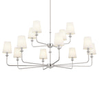 KICHLER 52518PN Pallas Chandelier 12 Light - Polished Nickel