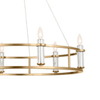 KICHLER 52490BNB Rosalind Chandelier 6 Light - Brushed Natural Brass