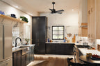 KICHLER 330241SBK 42 Inch Lucian Ii 5 Blade Indoor Ceiling Fan In Satin Black With Reversible Silver And Black Blades