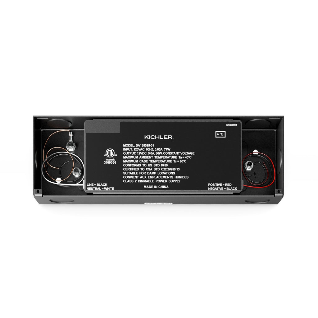 KICHLER 4TD12V060BKTV2 4Td 12V Direct Wire Dimmable Power Supply