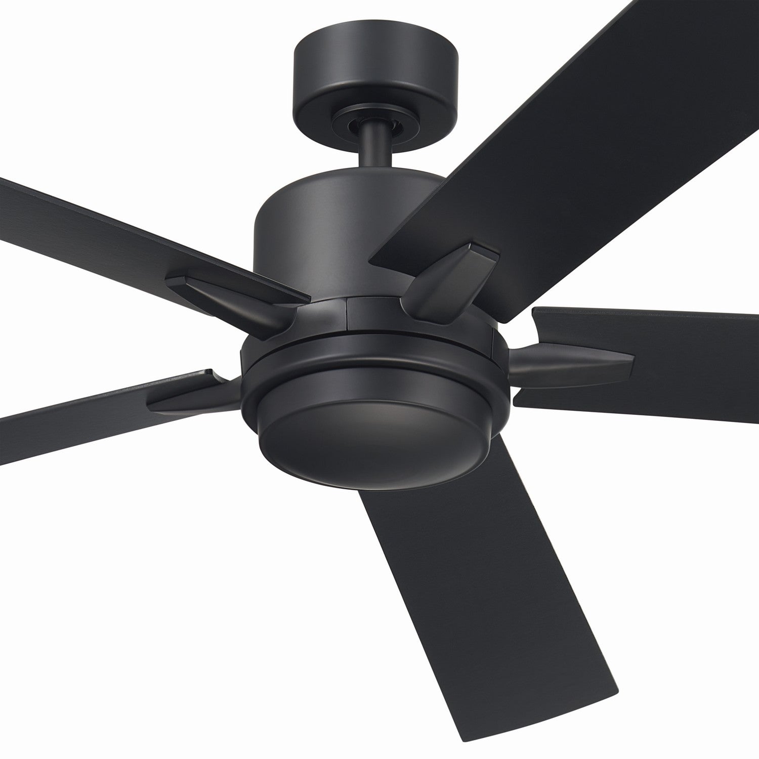 KICHLER 330060SBK 60 Inch Lucian Elite Xl 5 Blade Indoor Ceiling Fan With Etched Cased Opal Glass In Satin Black With Reversible Silver And Black Blades