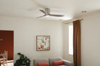 KICHLER 300154NI Kichler 54 Inch Volos 3 Blade Indoor Ceiling Fan In Brushed Nickel With Distressed Antique Grey Blades
