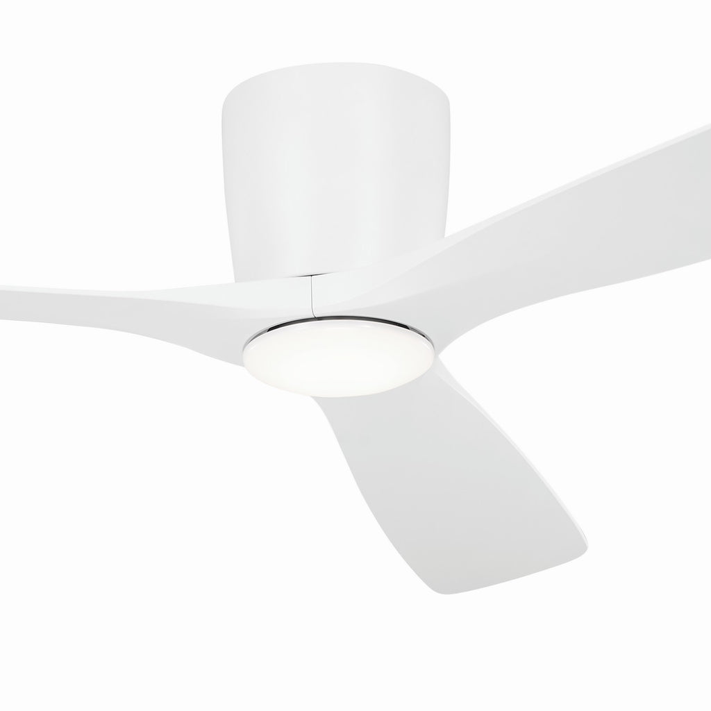 KICHLER 300154MWH Kichler 54 Inch Volos 3 Blade Indoor Ceiling Fan In Matte White With Matte White Blades