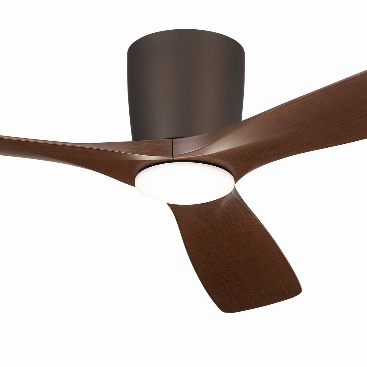 KICHLER 300154SNB Kichler 54 Inch Volos 3 Blade Indoor Ceiling Fan In Satin Natural Bronze With Walnut Blades