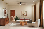 KICHLER 300154SNB Kichler 54 Inch Volos 3 Blade Indoor Ceiling Fan In Satin Natural Bronze With Walnut Blades