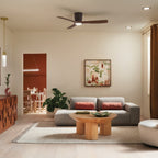 KICHLER 300154SNB Kichler 54 Inch Volos 3 Blade Indoor Ceiling Fan In Satin Natural Bronze With Walnut Blades