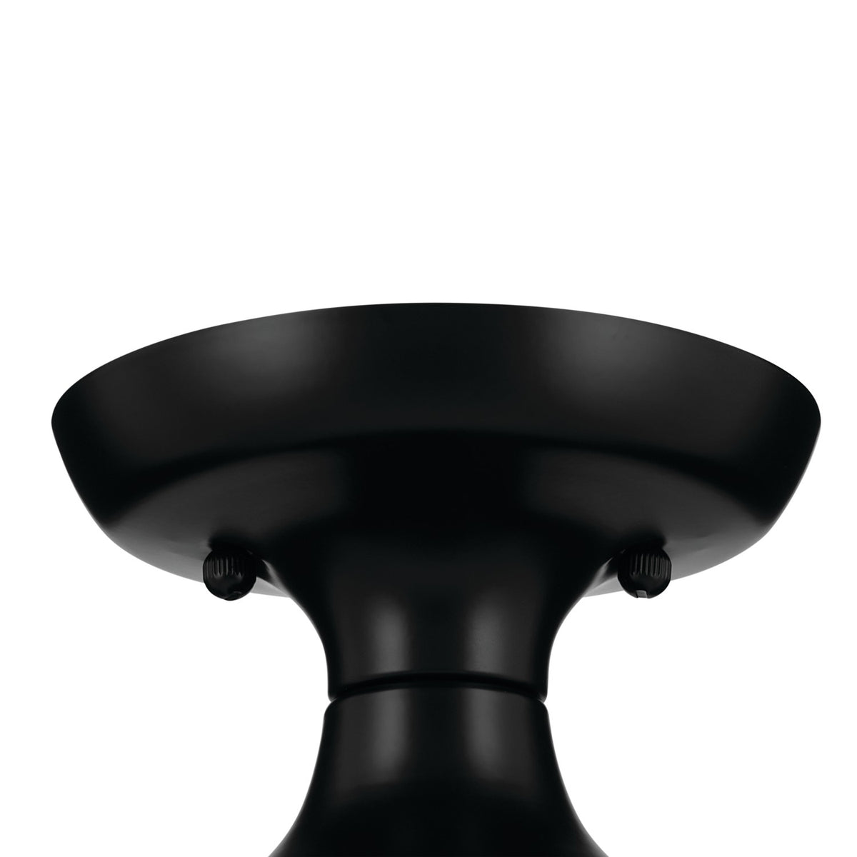 KICHLER 52598BK Sisu 9 Inch 1 Light Semi Flush In Black