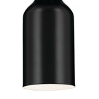 KICHLER 52598BK Sisu 9 Inch 1 Light Semi Flush In Black