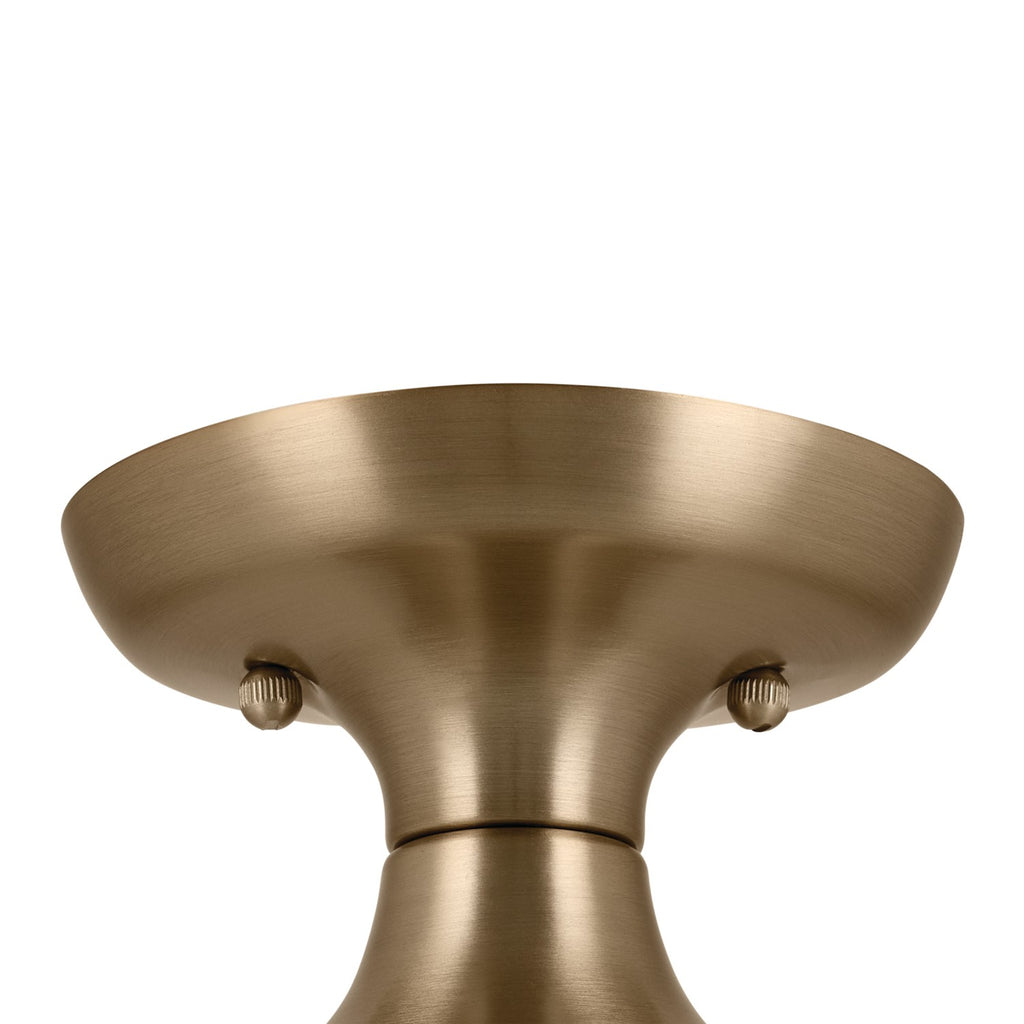 KICHLER 52598CPZ Sisu 9 Inch 1 Light Semi Flush In Champagne Bronze