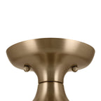 KICHLER 52598CPZ Sisu 9 Inch 1 Light Semi Flush In Champagne Bronze
