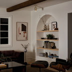 KICHLER 52598CPZ Sisu 9 Inch 1 Light Semi Flush In Champagne Bronze