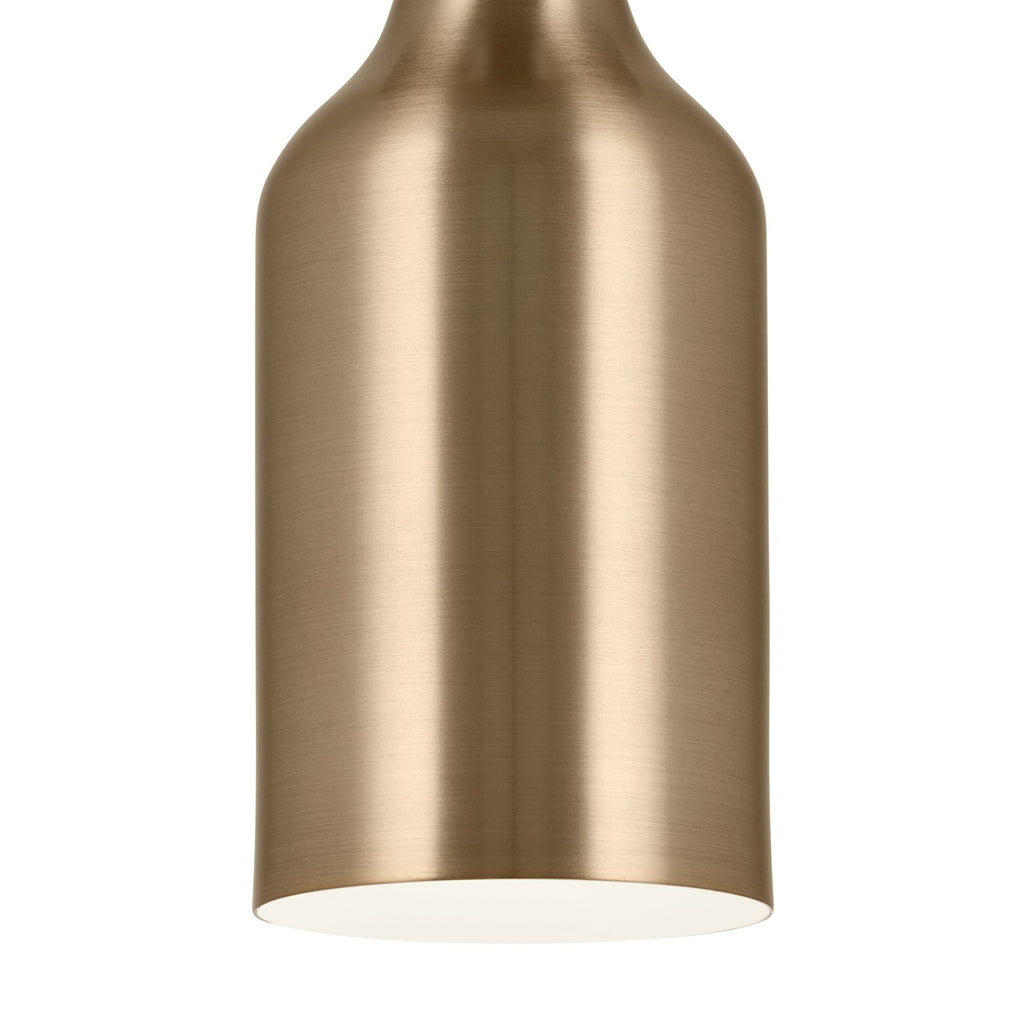 KICHLER 52598CPZ Sisu 9 Inch 1 Light Semi Flush In Champagne Bronze