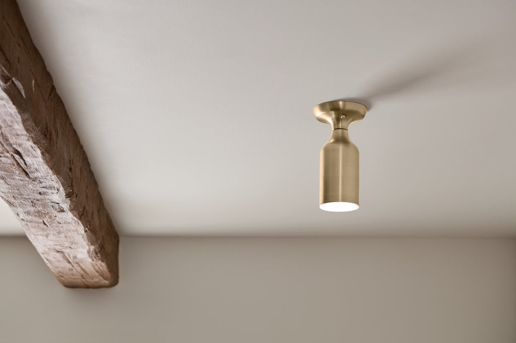 KICHLER 52598CPZ Sisu 9 Inch 1 Light Semi Flush In Champagne Bronze