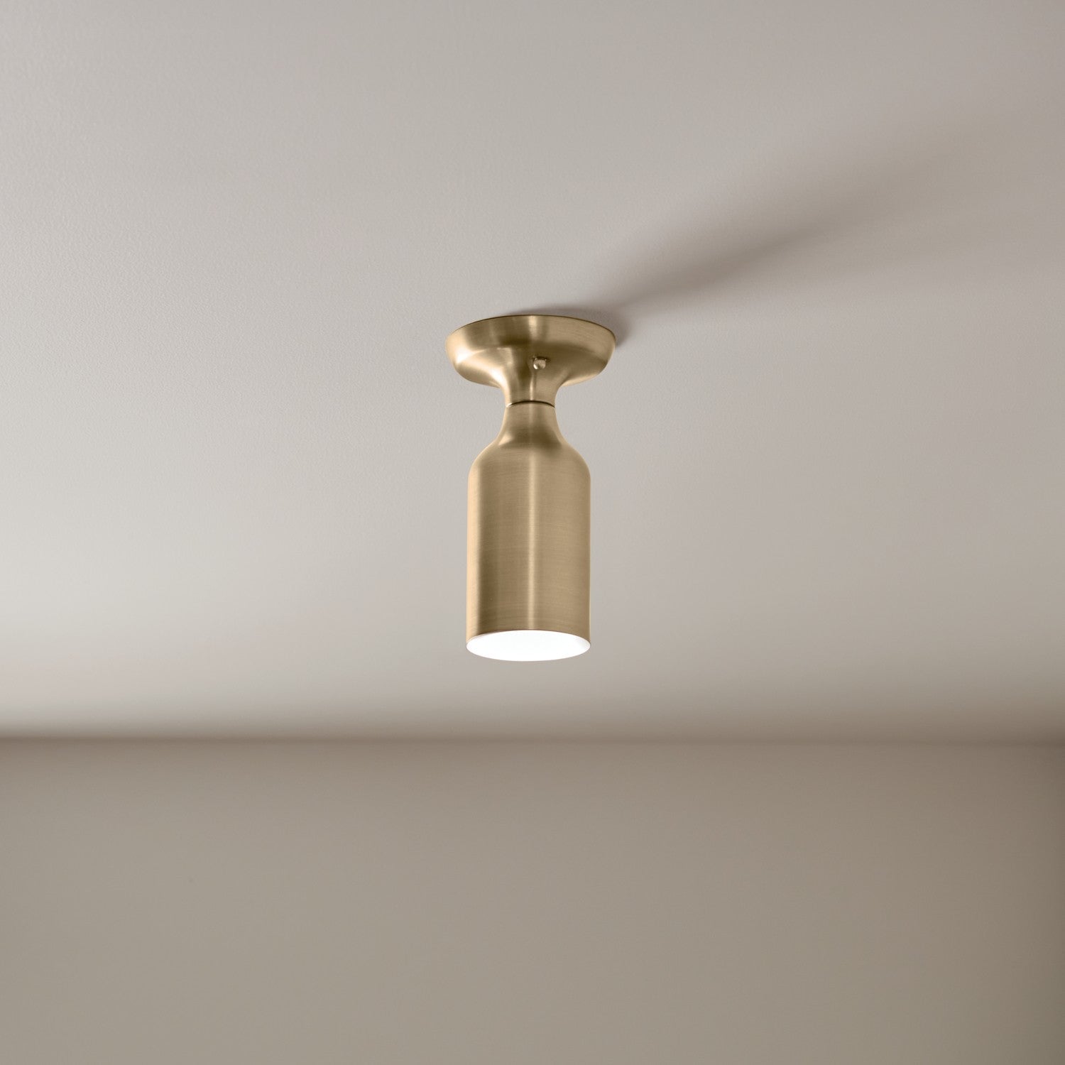KICHLER 52598CPZ Sisu 9 Inch 1 Light Semi Flush In Champagne Bronze