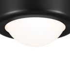KICHLER 52600BK Tibbi 5.5 Inch 1 Light Led Flush Mount With Satin Etched Cased Opal Glass In Black