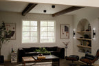 KICHLER 52600BK Tibbi 5.5 Inch 1 Light Led Flush Mount With Satin Etched Cased Opal Glass In Black