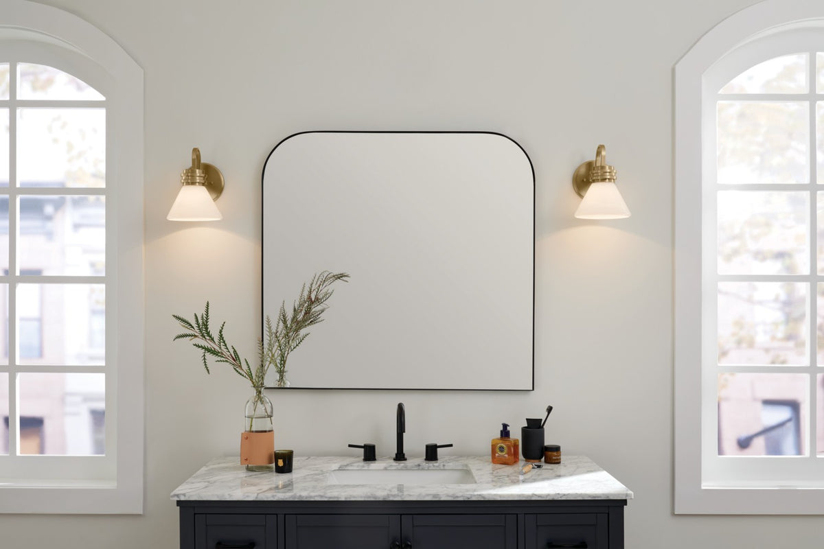 KICHLER 55153CPZ Farum 9.5 Inch 1 Light Wall Sconce With Opal Glass In Champagne Bronze