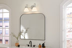 KICHLER 55154CH Farum 19.25 Inch 2 Light Vanity With Opal Glass In Chrome