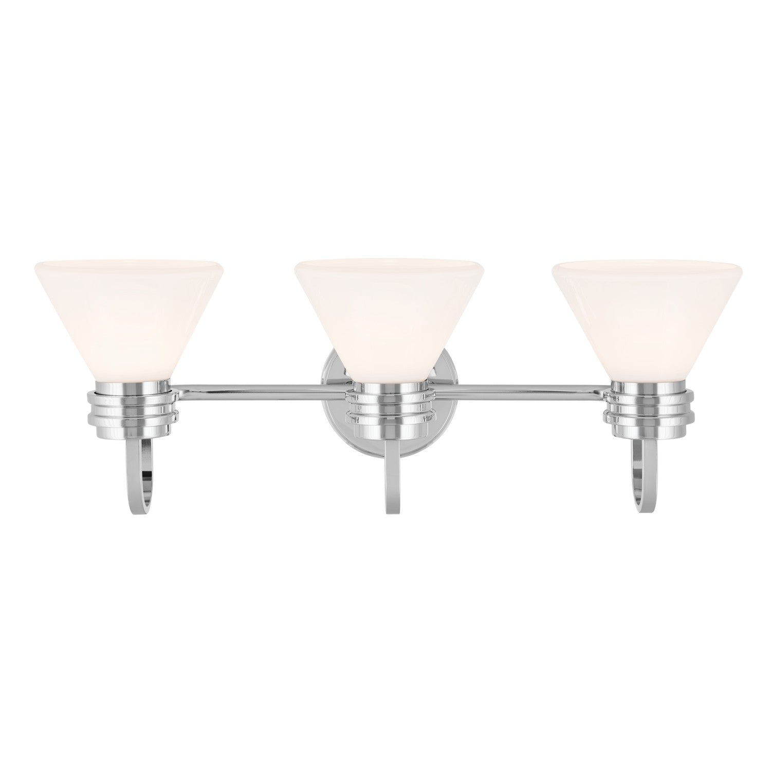 KICHLER 55155CH Farum 26 Inch 3 Light Vanity With Opal Glass In Chrome