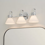 KICHLER 55155CH Farum 26 Inch 3 Light Vanity With Opal Glass In Chrome