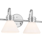 KICHLER 55156CH Farum 34 Inch 4 Light Vanity With Opal Glass In Chrome