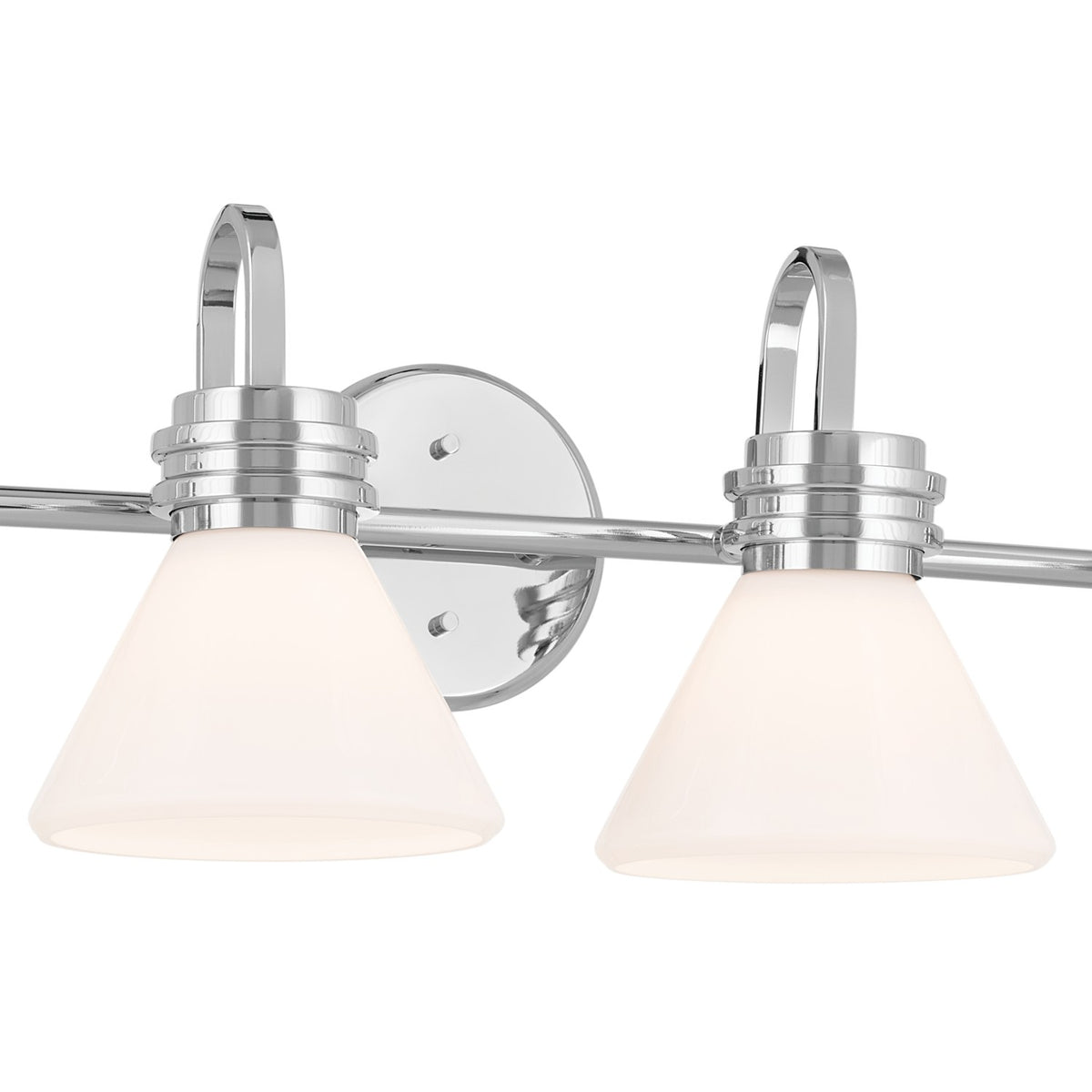 KICHLER 55156CH Farum 34 Inch 4 Light Vanity With Opal Glass In Chrome